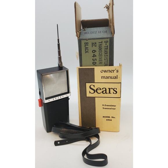 Vintage Sears 9 Transistor Transceiver Radio Model 6456